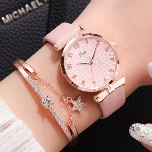 Luxury Women Bracelet Quartz Watches For Women Magnetic Watch Ladies Sports Dress Pink Dial Wrist Watch Clock Relogio Feminino 4