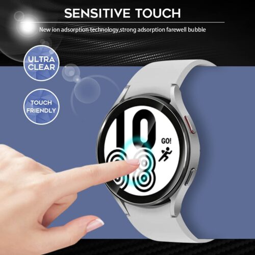 Tempered Glass for Samsung Galaxy Watch 4 40mm 44mm Screen Protector Anti-Scratch for Galaxy Watch 4 Smartwatch (1/2/3/4/5)PCS 2