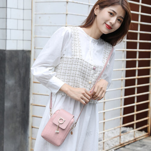 2021 Spring Summer Mini Cross-body Mobile Phone Shoulder Bag Woven Pearl Tassel Cover-style Female Bag Shoulder Diagonal Bag 3