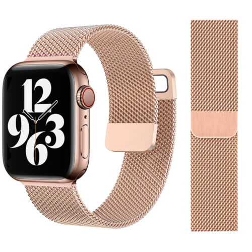 Stainless Steel Milanese Strap For Apple Watch 6 Se Band 44mm 40mm 42mm 38mm Smartwatch iWatch Series 345 Bracelet Magnetic Loop 1