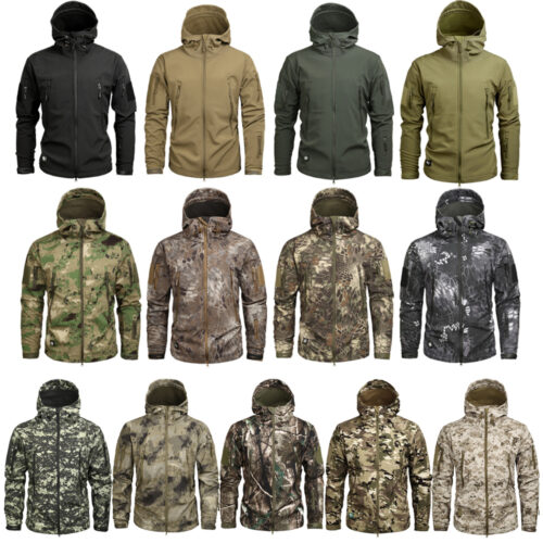 Mege Brand Clothing Autumn Men's Military Camouflage Fleece Jacket Army Tactical Clothing  Multicam Male Camouflage Windbreakers 3