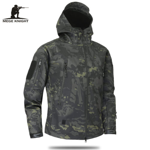 Mege Brand Clothing Autumn Men's Military Camouflage Fleece Jacket Army Tactical Clothing  Multicam Male Camouflage Windbreakers 2