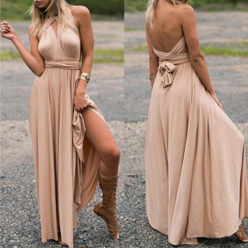 Sexy Women Multiway Wrap Convertible Boho Maxi Club Red Dress Bandage Long Dress Party Bridesmaids Infinity Robe Longue Femme 3